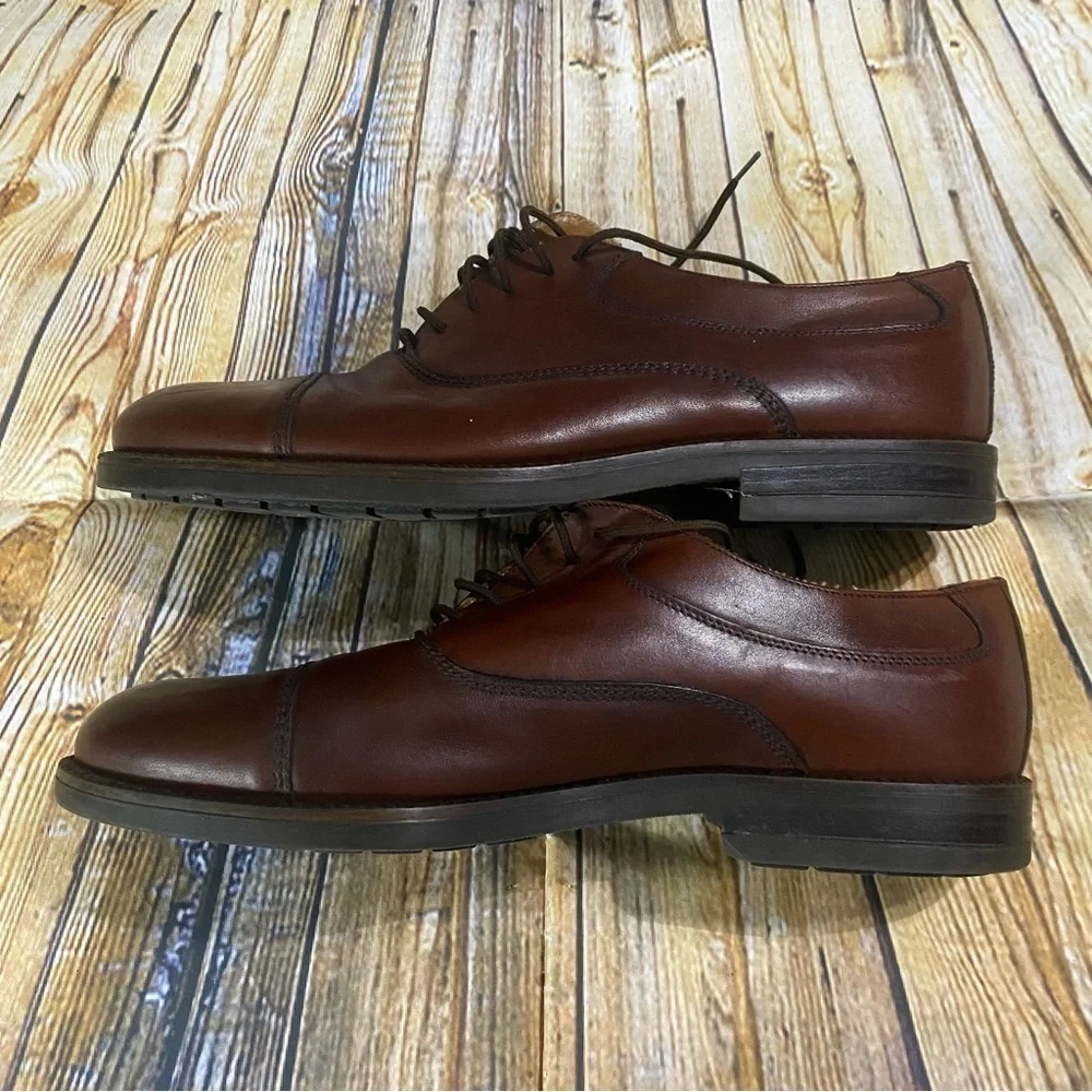 Florsheim @Ease Lace Up Brown Leather Derby Oxfords Size 11 D